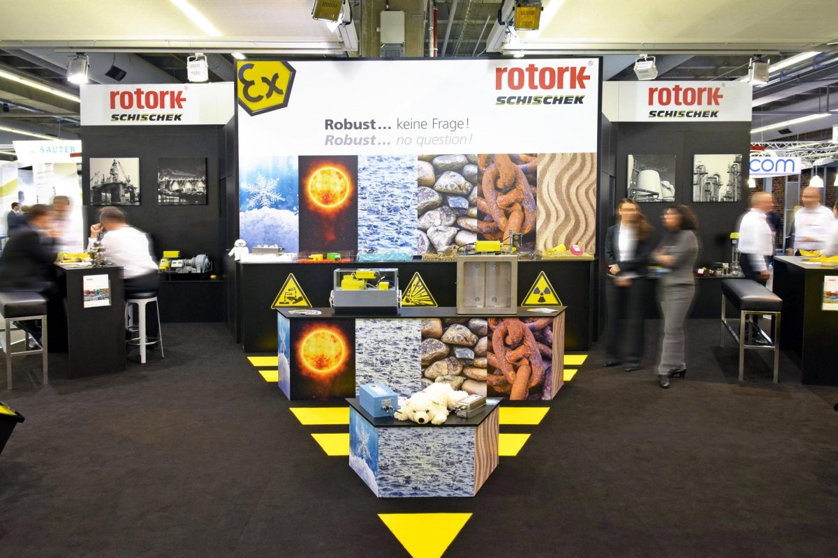 Messebau Frankfurt, Messe ISH für den Kunden Rotork Schischek Messebau Frankfurt, Messe ISH für den Kunden Rotork Schischek